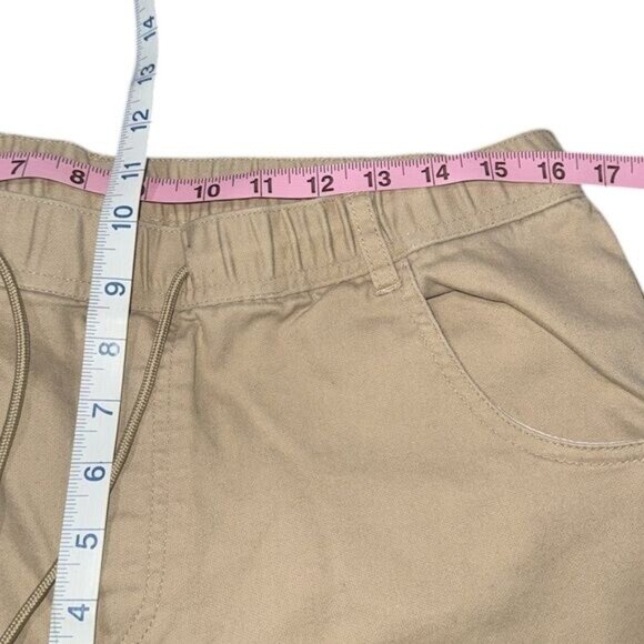 Mossimo Supply Co. Khaki Jogger Pants M Elastic Waistband Drawstring Closure - Picture 9 of 10